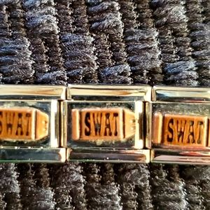 🛍BOGO 50% OFF💙 NWOT🚔 Custom Made SWAT Italian Charm